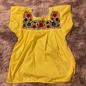 Mexican style embroidered blouse size small